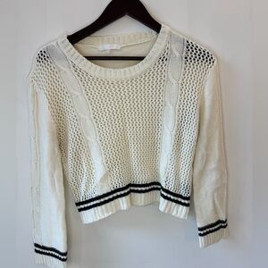 White and Black  Knit sueta